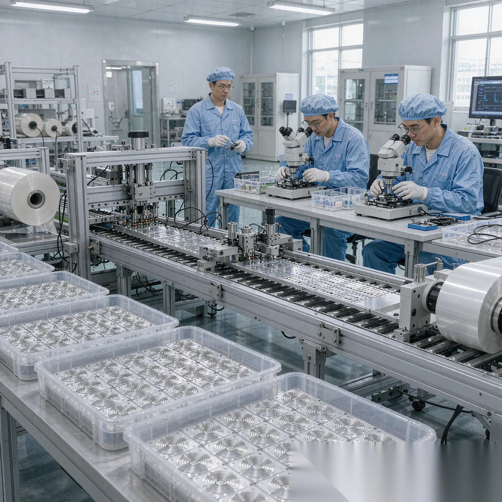 华苑斯码特嵌入式 UHF 轮胎标签制造车间